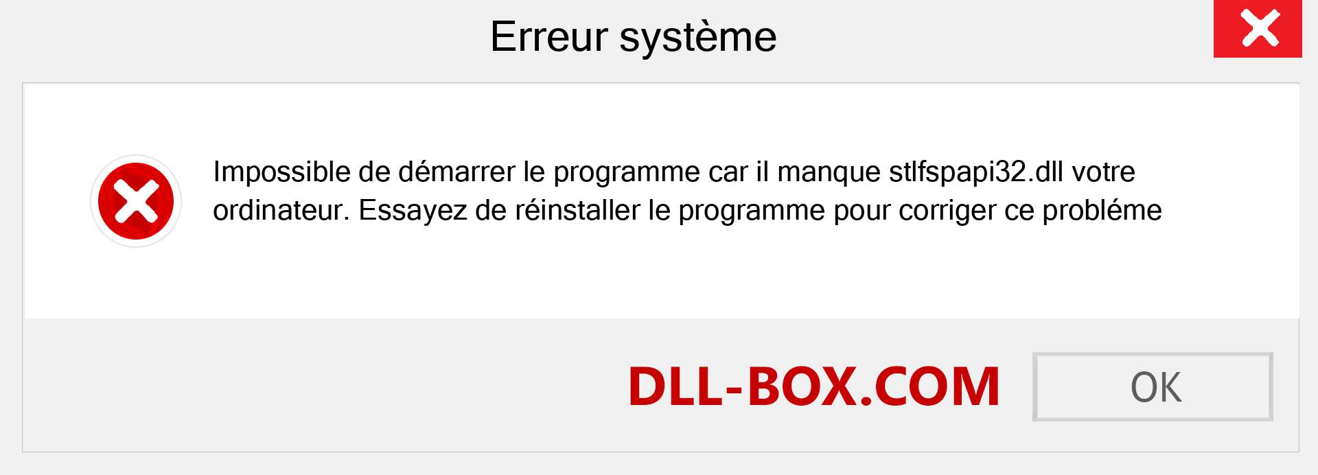 Le fichier stlfspapi32.dll est manquant ?. Télécharger pour Windows 7, 8, 10 - Correction de l'erreur manquante stlfspapi32 dll sur Windows, photos, images